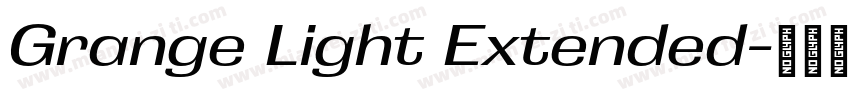 Grange Light Extended字体转换